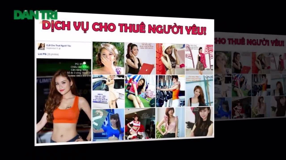 Một vài năm trở lại đây, dịch vụ cho thuê người yêu ở Việt Nam không còn quá xa lạ với nhiều người. Vào những dịp lễ tết, dịch vụ này lại càng trở nên hot hơn bao giờ hết. Cho thuê theo giờ, theo ngày, thậm chí là người thuê có thể thuê cả cô dâu, chú rể và hai bên gia đình thông gia nếu khách có nhu cầu. Không khó để tìm được các lời mời chào, quảng cáo và giới thiệu về dịch vụ khá tế nhị này trên mạng. Thông thường, khách hàng sẽ đưa ra yêu cầu và chọn lựa ứng viên họ muốn thuê qua ảnh sau đó sẽ gọi điện để đăng ký ngày giờ. Giá cả của dịch vụ cho thuê người yêu phụ thuộc vào yêu cầu và các gói dịch vụ đi kèm. Theo đó, thuê theo tiếng có giá giao động từ 500-1 triệu, trọn gói theo ngày từ 1,5 triệu – 4 triệu, riêng vào những ngày từ 29 - 4 Tết giá có thể cao gấp từ 2-3 lần.