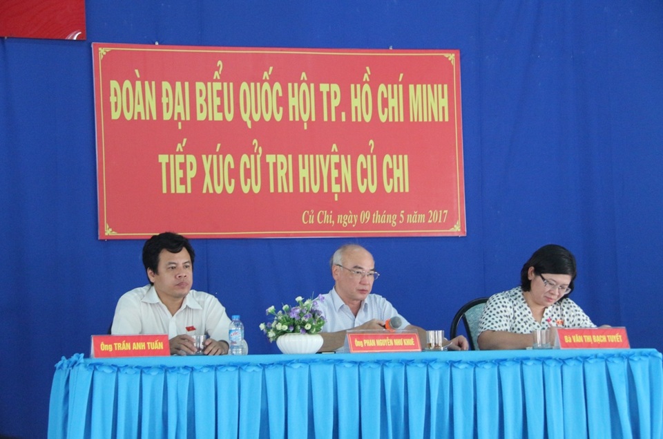 TPHCM: Làm đường quên làm cống, nông thôn mới lại ngập nặng nhất! - 1 Tổ đại biểu Quốc hội số 9 tiếp xúc cử tri huyện Củ Chi