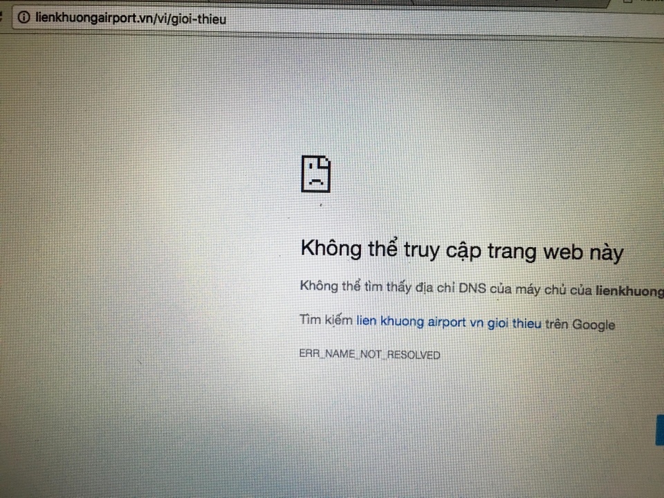 Thêm nhiều sân bay Việt Nam bị tin tặc tấn công website - 2 Trang web của sân bay Vinh và Liên Khương không thể truy cập được do bị tin tặc tấn công