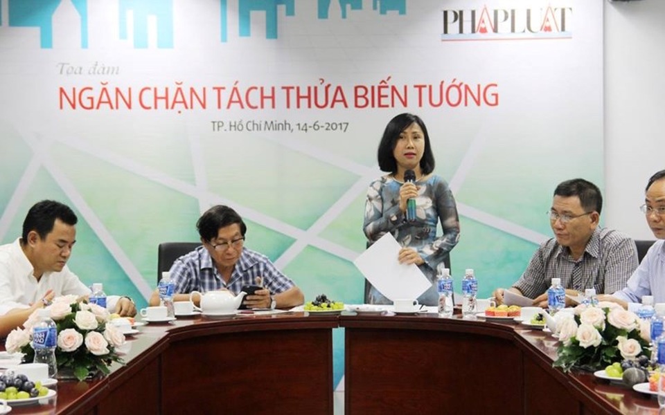 Tọa đàm “Ngăn chặn tách thửa biến tướng diễn ra tại TPHCM sáng 14/6