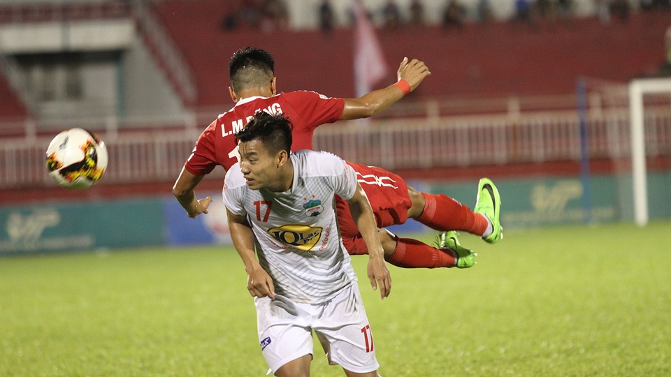 HA Gia Lai có đủ sức níu chân CLB Hà Nội? (ảnh: Trọng Vũ)