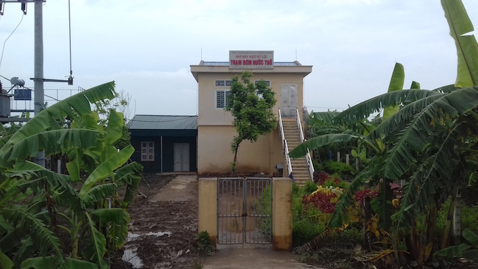 Dân khốn khổ vì trạm xử lý nước thải làng nghề dệt nhuộm - 1 Trạm xử lý nước thải dệt nhuộm tại xã Hoà Hậu