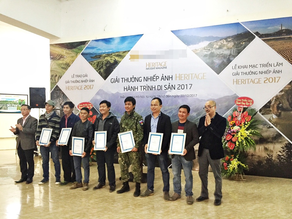 Hai giải Đặc biệt được trao tại Triển lãm Hành trình Di sản 2017 - 3 Các tác giả nhận giải Nhất.