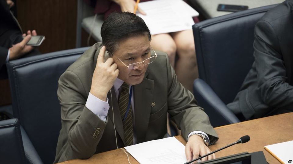 Triều Tiên “tố” Mỹ âm mưu lật đổ chính quyền Kim Jong-un - 1 Đại sứ Triều Tiên tại Liên Hợp Quốc Ja Song Nam (Ảnh: Reuters)