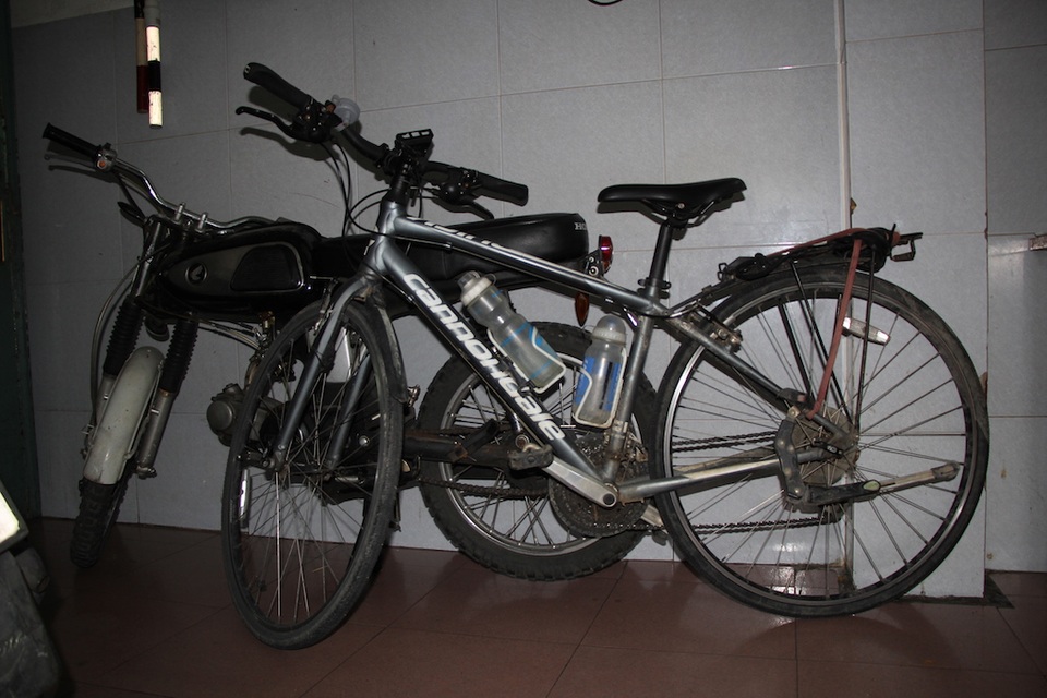 Chiếc xe đạp của chị Rita Rasimaite đã được công an thu hồi