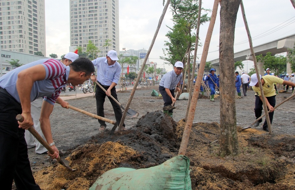 TPHCM: Trồng hàng trăm cây xanh ở khu vực nhà ga metro - 2 160 cây xanh sẽ được trồng ở công viên cầu Sài Gòn 2