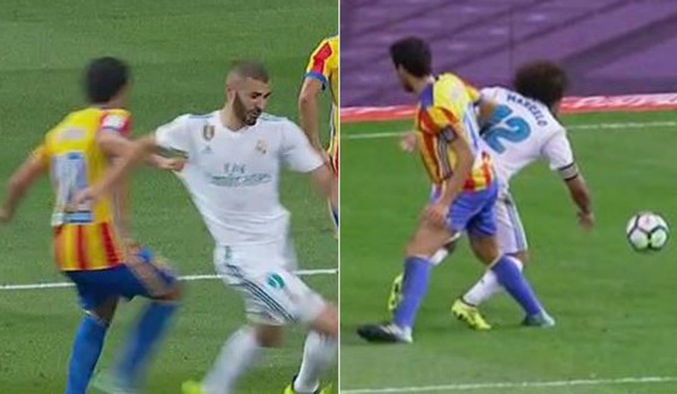 Real Madrid bị từ chối 2 quả phạt đền trong trận gặp Valencia