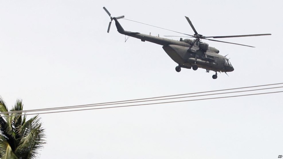 Trực thăng chở 13 người mất tích ở Venezuela - 1 Một trực thăng quân sự của Venezuela (Ảnh: VOA)