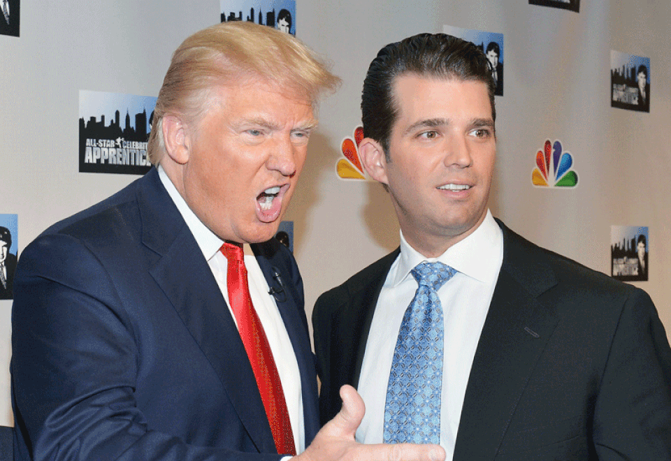 Mật vụ Mỹ "phản pháo" luật sư về cuộc gặp của con trai Tổng thống Trump - 1 Tổng thống Donald Trump và con trai Donald Trump Jr. (Ảnh: NBC)