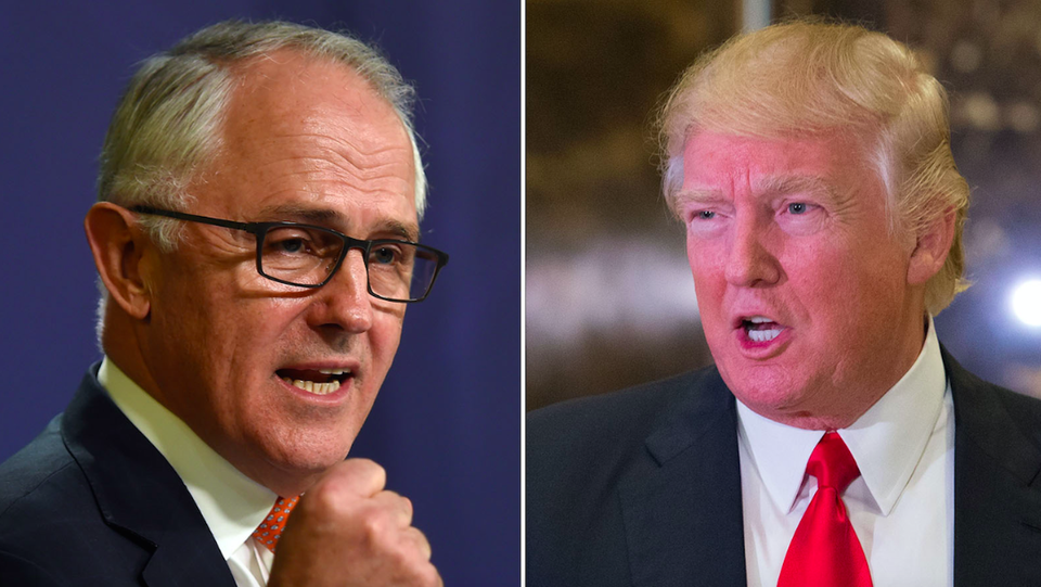 Thủ tướng Australia nói ông Trump tốn thời gian chỉ trích truyền thông - 1 Thủ tướng Australia Malcolm Turnbull (trái) và Tổng thống Mỹ Donald Trump (Ảnh: Getty)