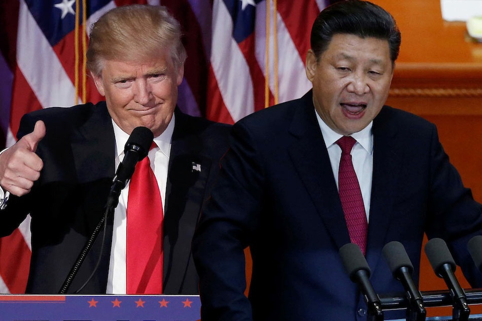 Tổng thống Trump “nắn gân” Trung Quốc về Triều Tiên trước ngày gặp ông Tập - 1 Tổng thống Mỹ Donald Trump (trái) và Chủ tịch Trung Quốc Tập Cận Bình (Ảnh: Getty)