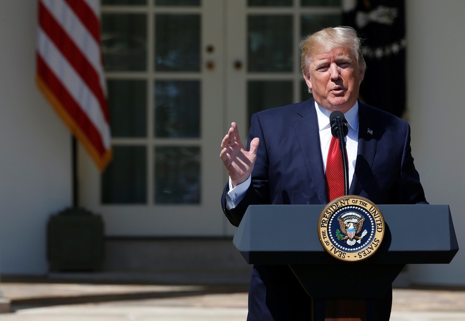Ông Trump nói sẵn sàng giải quyết vấn đề Triều Tiên mà không cần Trung Quốc - 1 Tổng thống Donald Trump (Ảnh: Reuters)