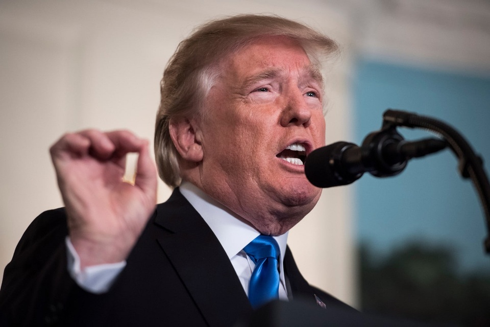 Đằng sau quyết định thổi bùng căng thẳng ở Trung Đông của Tổng thống Trump - 1
Tổng thống Mỹ Donald Trump công nhận Jerusalem là thủ đô của Israel hôm 6/12. (Ảnh: Washington Post)