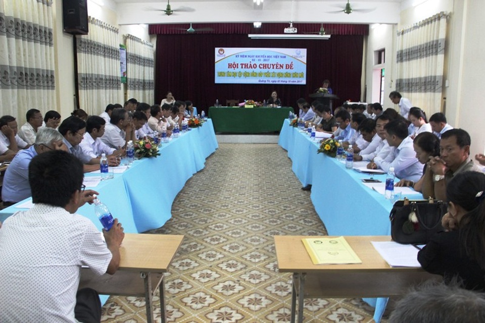 Quảng Trị: Trung tâm học tập cộng đồng - thiết chế giáo dục hướng đến mọi người dân - 1 Hội thảo về Trung tâm học tập cộng đồng góp phần trong xây dựng Nông thôn mới