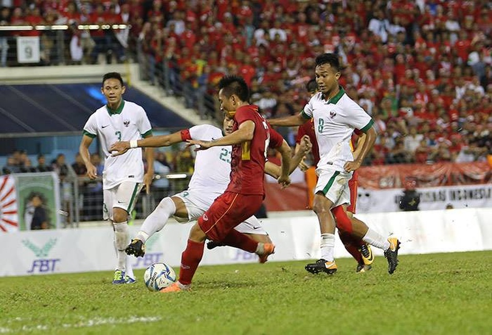 U22 Việt Nam 0-0 U22 Indonesia: Chia điểm đáng tiếc - 2
Pha dứt điểm của Tuấn Tài ở phút bù giờ, ảnh: Q.H