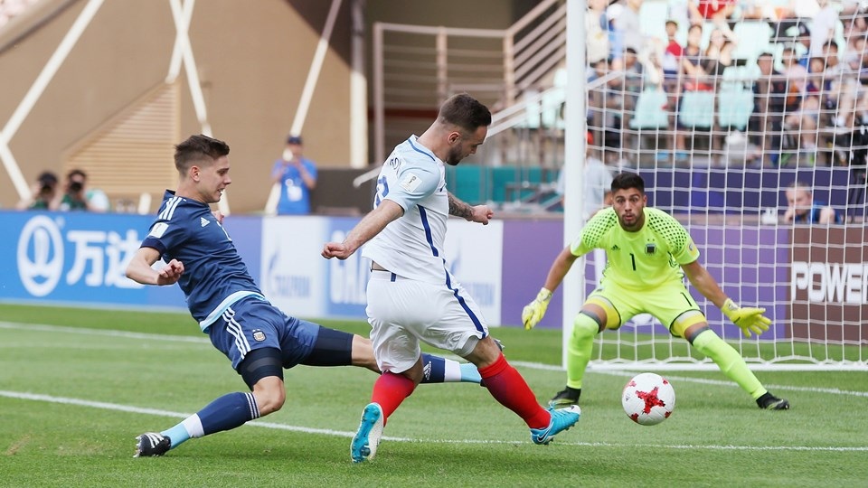 U20 Anh giành chiến thắng với tỷ số 3-0 trước U20 Argentina