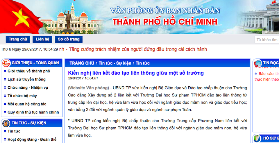 Trường Cao đẳng Xây dựng được phép liên kết đào tạo giáo viên mầm non, tiểu học? - 1 Thông tin về việc UBND TP.HCM kiến nghị Bộ GD-ĐT cho phép trường CĐ Xây dựng số 2 liên kết với trường ĐH Sư phạm TP.HCM