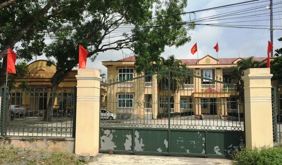 Xã bán đấu giá đất canh tác của dân để trả khoản nợ 20 tỷ (!) - 1 Trụ sở UBND xã Đồng Hóa, huyện Kim Bảng, tỉnh Hà Nam