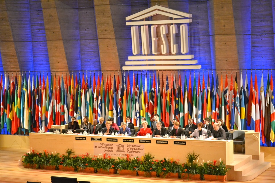 Bầu cử tổng giám đốc UNESCO vẫn chưa ngã ngũ sau vòng 2 - 1 Quang cảnh một phiên họp của UNESCO (Ảnh: Tân Hoa Xã)