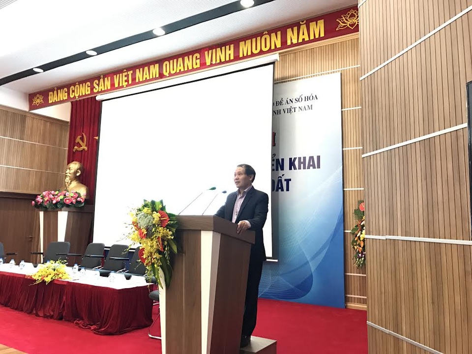 Nhiều tỉnh Nam Bộ muốn sớm triển khai số hóa truyền hình - 1 Đ/c Đoàn Quang Hoan, Cục trưởng Cục TSVTĐ, Bộ TTTT phát biểu tại hội nghị