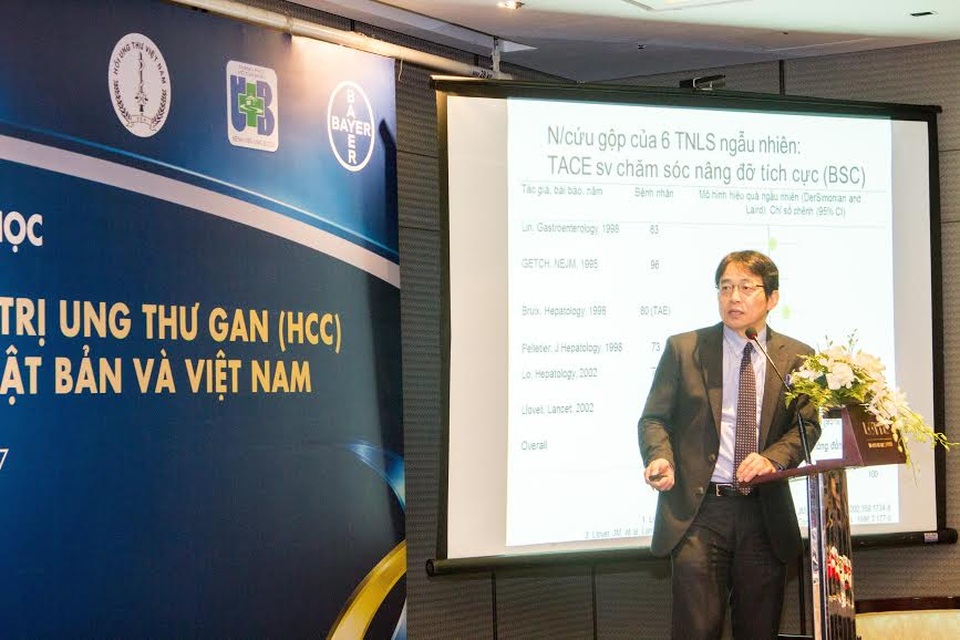 Kinh nghiệm trong điều trị ung thư gan tại Việt Nam - 3
GS. BS. Masatoshi Kudo, Đại học Y khoa Kindai, Osaka, Nhật Bản chia sẻ thực tế điều trị ung thư gan tại Nhật Bản