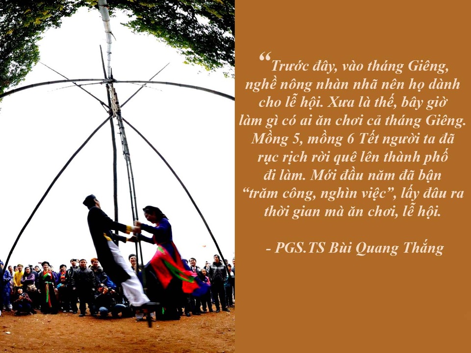 Lùm xùm dán nhãn cho phim và tác quyền nhạc sĩ - 8 “Giải oan” cho tháng Giêng là tháng ăn chơi - Nhiều nhà nghiên cứu cho rằng, đã từ lâu, tháng Giêng không còn là “tháng ăn chơi” nữa bởi xã hội bây giờ không còn là xã hội thuần nông như trước đây.
