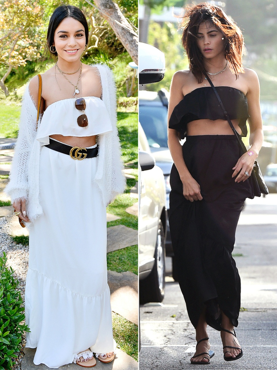 Khi người đẹp “đụng hàng” - 10
Vanessa Hudgens và Jenna Dewan Tatum đều mê chiếc váy Lola chỉ khác màu
