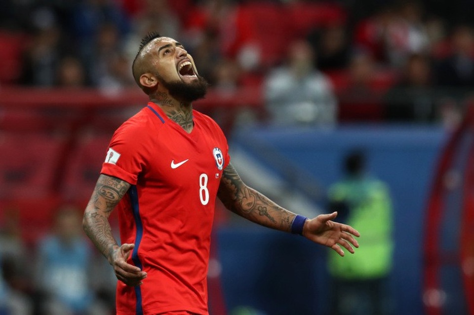 Vidal cùng đội tuyển Chile thất bại trong việc giành vé dự World Cup
