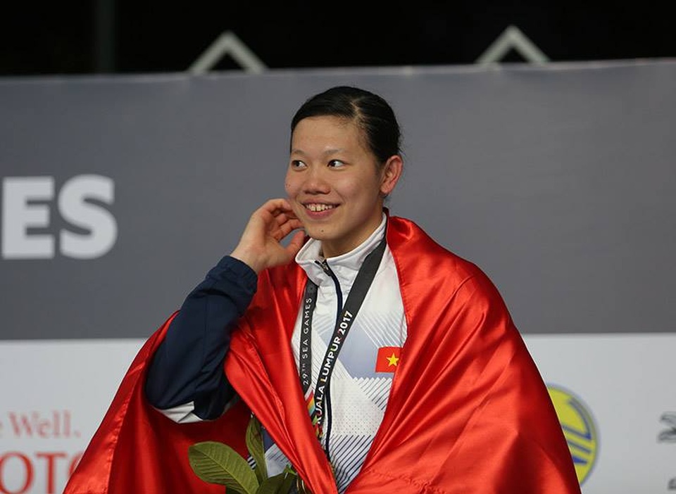 Nhật ký SEA Games 29 ngày 25/8: Kình ngư 15 tuổi Kim Sơn phá kỷ lục SEA Games - 11
Nụ cười hiếm thấy của Ánh Viên, , ảnh: Q.H