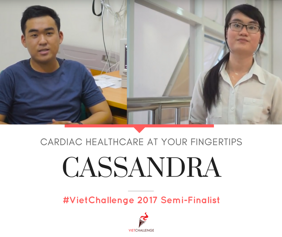 Phần mềm luyện kỹ năng phỏng vấn lọt vòng Bán kết VietChallenge - 4
Cassandra là sản phẩm đo điện tâm đồ di động cá nhân, đưa ra những nhận xét chính xác tình trạng tim mạch dài hạn. Với tính năng vượt trội nhằm khắc phục những nhược điểm của máy đo điện tâm đồ thông thường, máy Cassandra giúp bác sĩ có thể chuẩn đoán và theo dõi tình trạng bệnh nhân hiệu quả hơn.