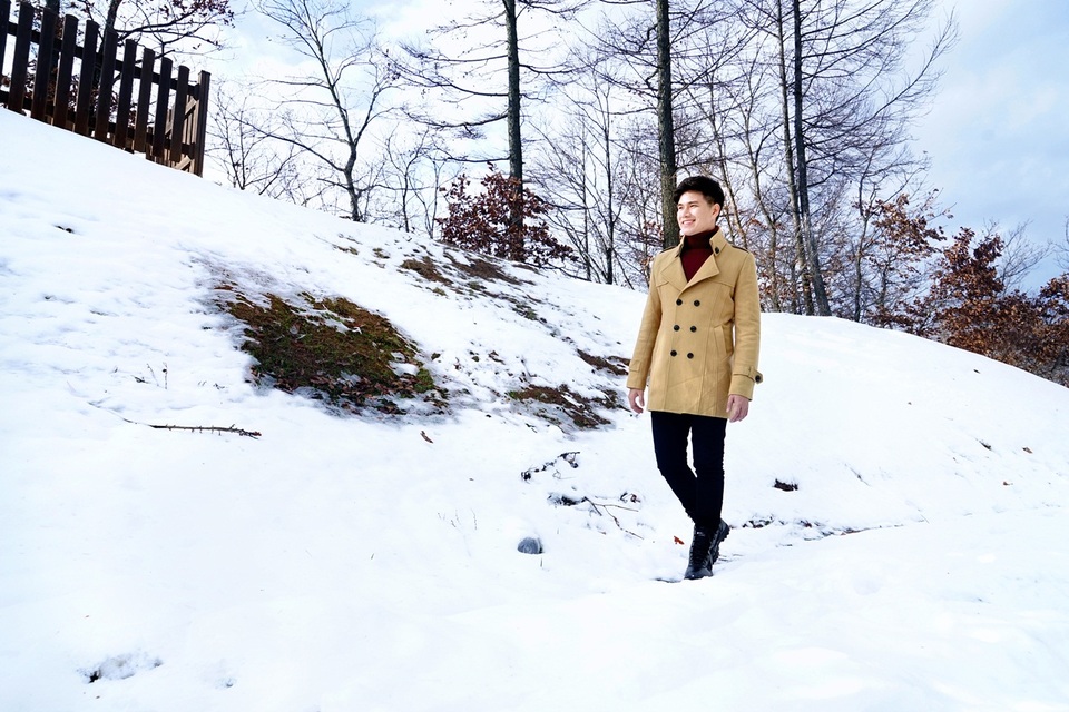 Phong cảnh tuyết rơi ở Pyeongchan luôn đẹp và đưa đến những xúc cảm thật yên bình.