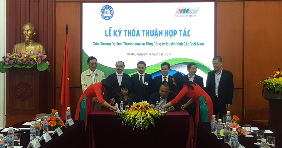 VTVcab ký thoả thuận hợp tác chiến lược với Trường Đại học Thương mại - 1 VTVcab ký thoả thuận hợp tác chiến lược với Trường Đại học Thương mại - 1