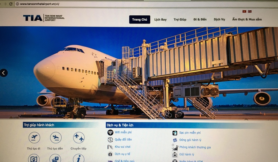 Website của sân bay Tân Sơn Nhất bị tin tặc đột nhập - 2 Website chính thức của sân bay quốc tế Tân Sơn Nhất bị tin tặc đột nhập đêm 8/3, đến 10h sáng 9/3 đã hoạt động trở lại bình thường