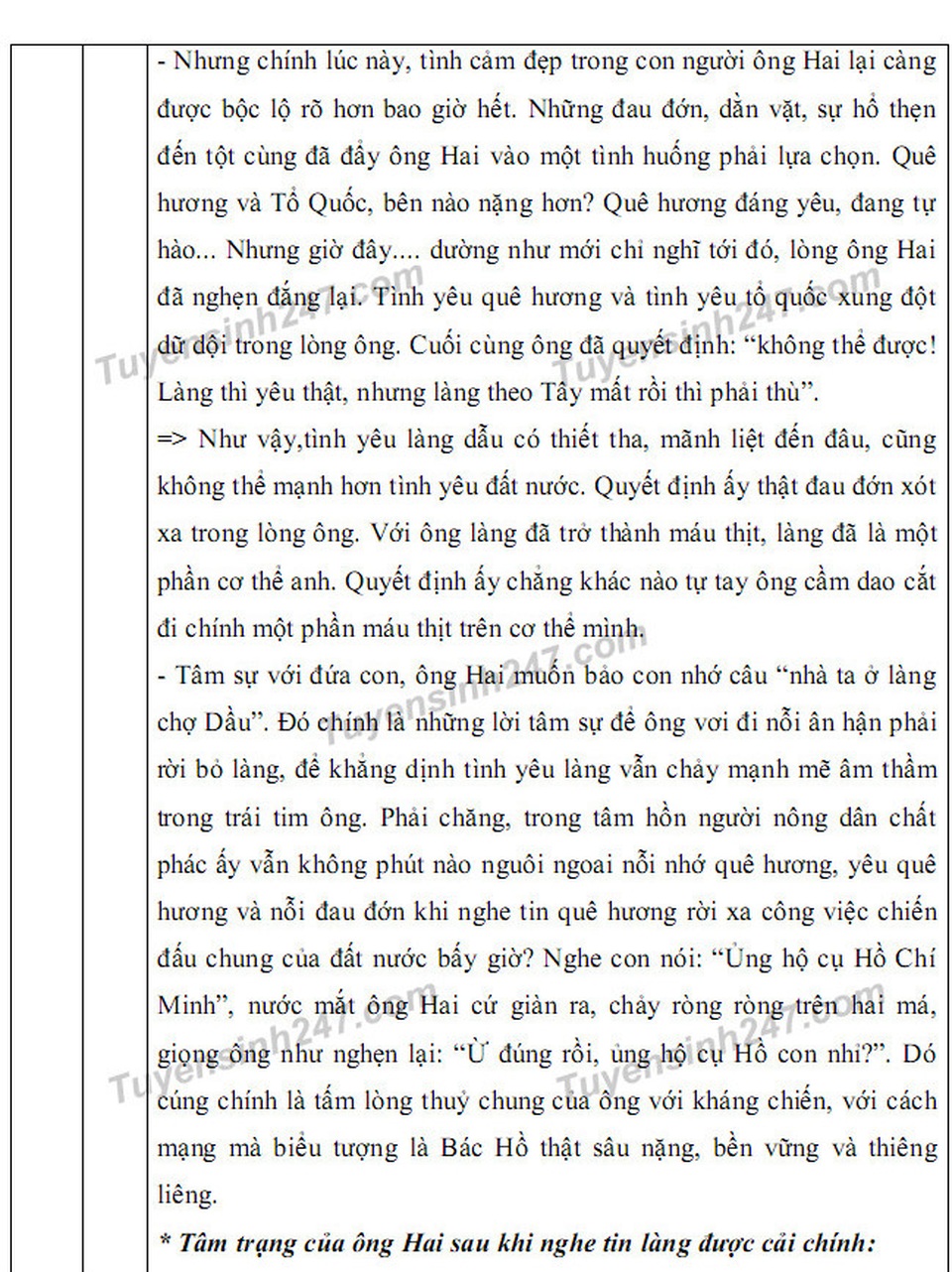 Gợi ý giải đề thi môn Văn vào khối 10 chuyên ĐH Sư phạm Hà Nội - 7 Gợi ý giải đề thi môn Văn vào khối 10 chuyên ĐH Sư phạm Hà Nội - 7