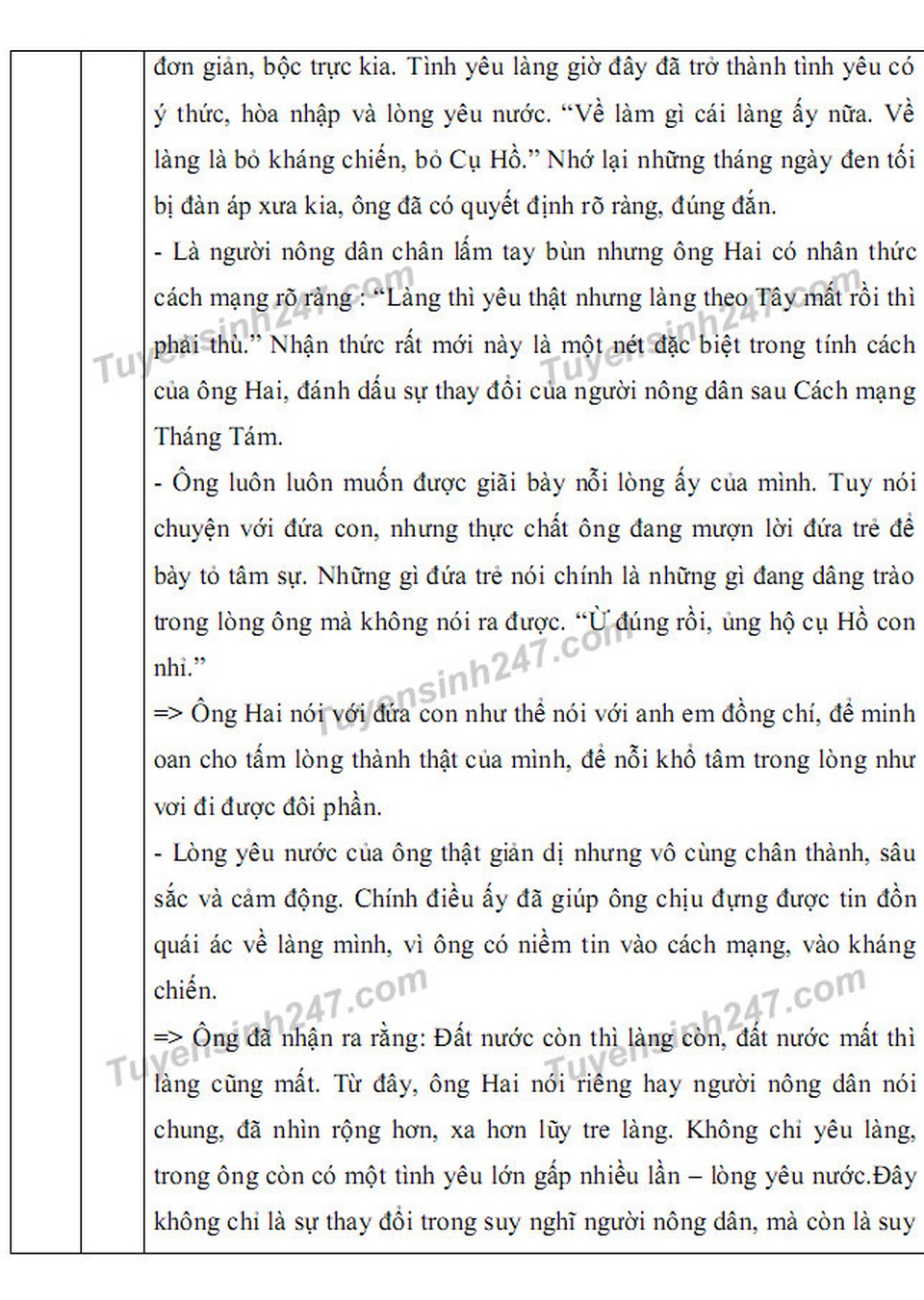 Gợi ý giải đề thi môn Văn vào khối 10 chuyên ĐH Sư phạm Hà Nội - 9 Gợi ý giải đề thi môn Văn vào khối 10 chuyên ĐH Sư phạm Hà Nội - 9