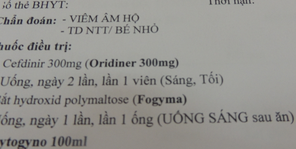 Vụ gia đình phản ánh bé lớp 1 bị xâm hại tại trường: Phụ huynh làm việc với Hội Bảo vệ quyền trẻ em - 3 Hồ sơ khám bệnh tại bệnh viện Từ Dũ của bé Ngọc vào tối 14/2