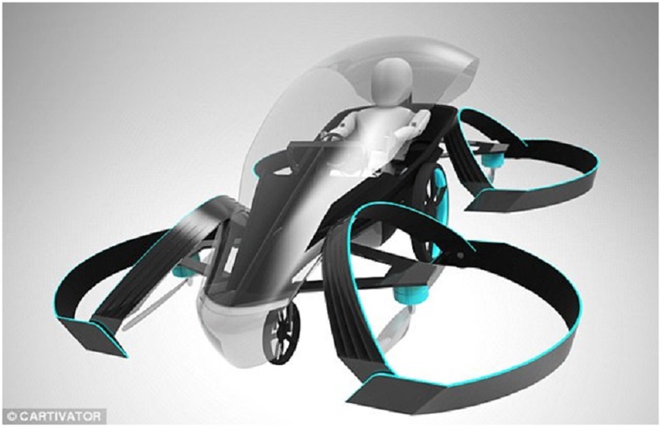Nhật Bản đầu tư phát triển dự án xe bay cá nhân mới - 3 Hình ảnh 3D của mẫu xe bay cá nhân Skydrive