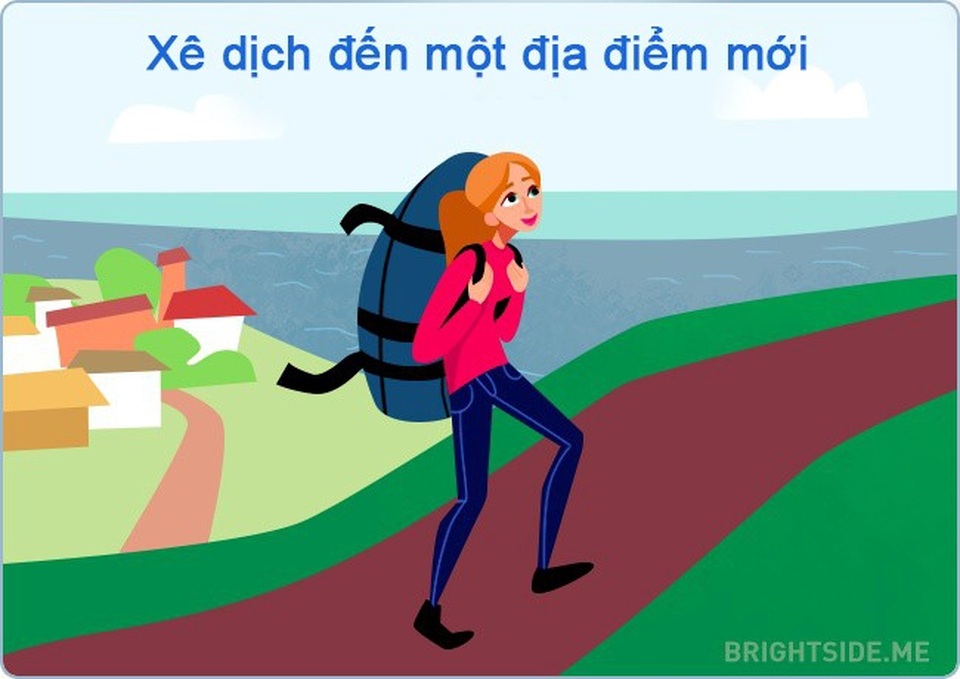 12 cách để thoát khỏi cơn khủng hoảng tinh thần - 1
Ngay cả vài giờ ở một nơi mới dễ chịu sẽ giúp bạn có cái nhìn khác về thế giới. Cũng có thể bạn sẽ may mắn tìm ra giải pháp cho rắc rối đang xảy ra.
