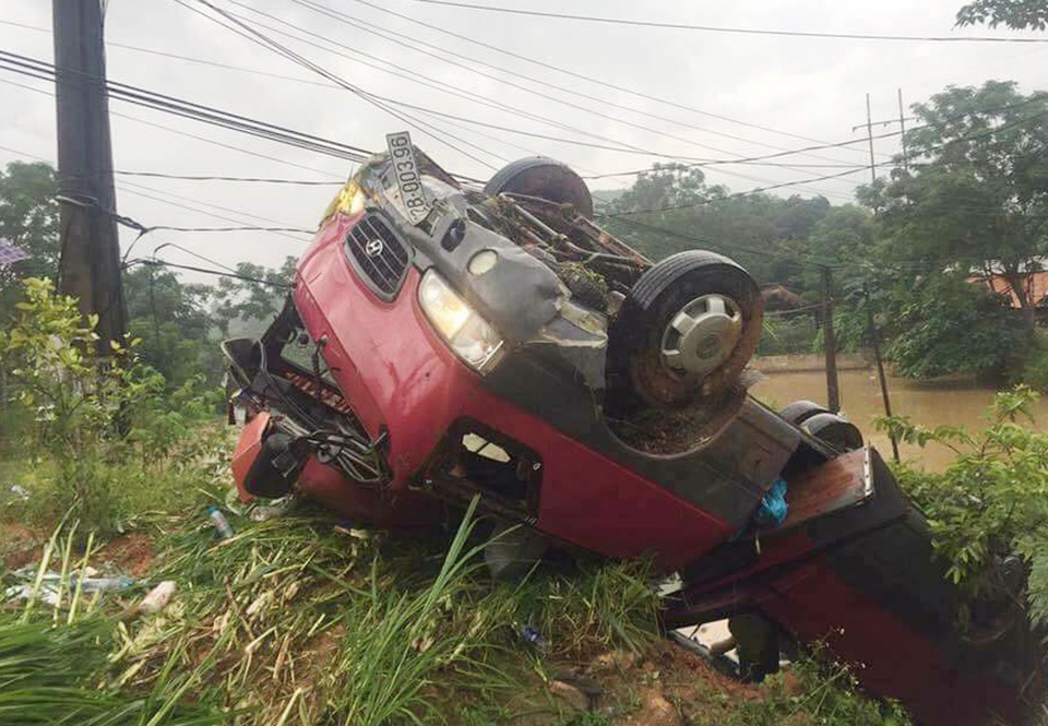 Hiện trường vụ tai nạn (Ảnh: Bạn đọc cung cấp).