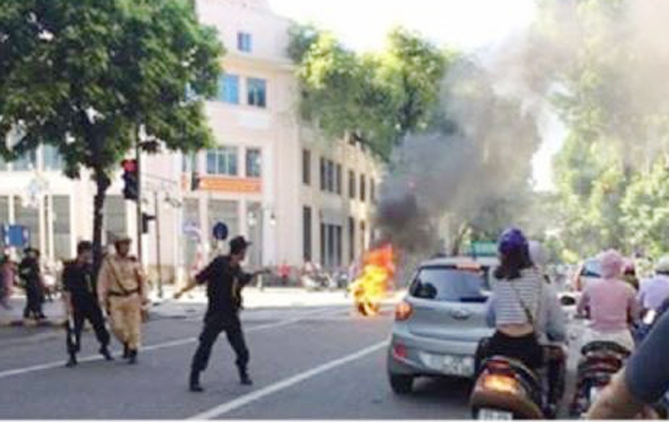 Hiện trường vụ việc (Ảnh: CTV).