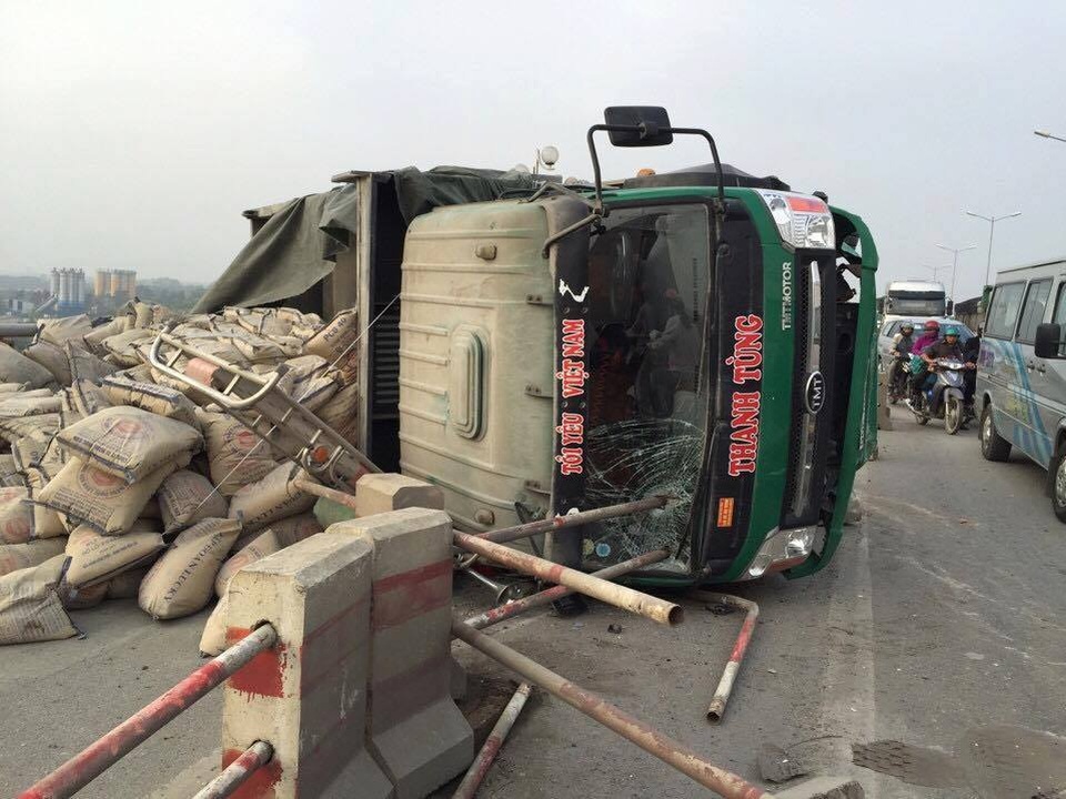 Hiện trường vụ tai nạn.