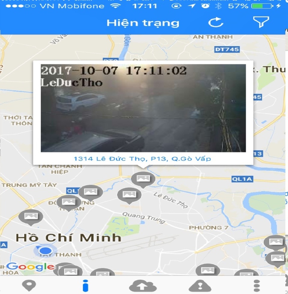 Cập nhật hình ảnh các tuyến đường qua hệ thống camera giám sát
