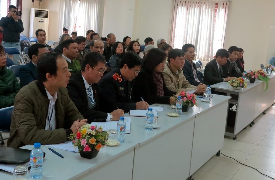 TAND Cấp cao tại Hà Nội công khai xin lỗi một thanh niên bị kết án oan - 1 Toàn cảnh buổi xin lỗi công khai.
