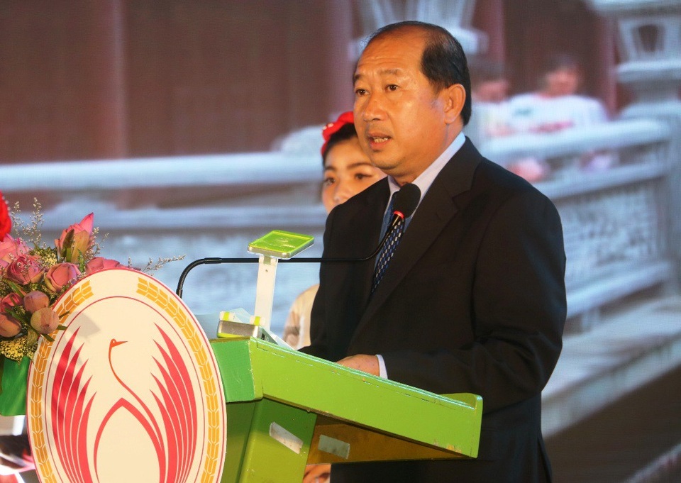 Ông Đoàn Tấn Bửu - Phó Chủ tịch UBND tỉnh Đồng Tháp phát biểu tại buổi khai mạc