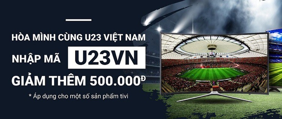 "Bão" giảm giá đồ công nghệ ủng hộ U23 Việt Nam vào chung kết - 4 "Bão" giảm giá đồ công nghệ ủng hộ U23 Việt Nam vào chung kết - 4