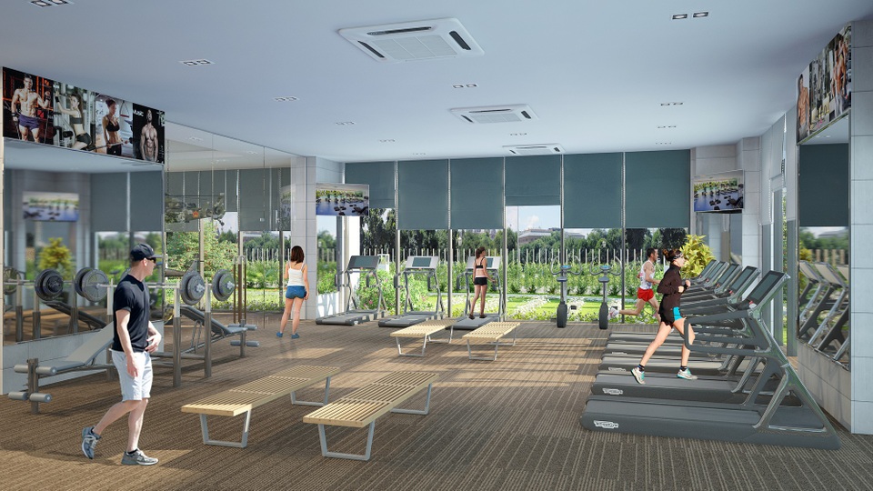 Cư dân Sapphire chuẩn bị đón nhận những tiện ích bất ngờ - 2
Phòng tập gym được đầu tư đồng bộ và hiện đại.
