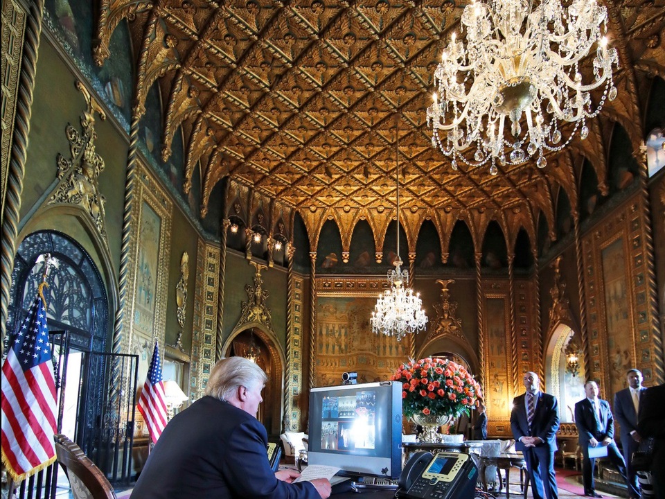 Cuộc sống "như thiên đường" ở Nhà Trắng mùa đông - 3
Mar-a-Lago có diện tích khoảng 8ha với 128 phòng. (Ảnh: Reuters)