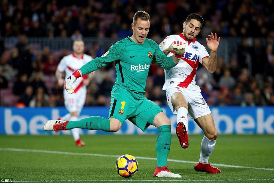 Messi-Suarez lập công, Barcelona vững ngôi đầu bảng La Liga - 19
Thắng Alaves nhọc nhằn 2-1, Barcelona đã có được 57 điểm/21 trận