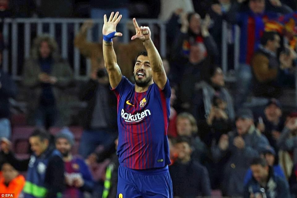 Messi-Suarez lập công, Barcelona vững ngôi đầu bảng La Liga - 2
Luis Suarez là người gỡ hòa 1-1 cho Barcelona ở phút 72