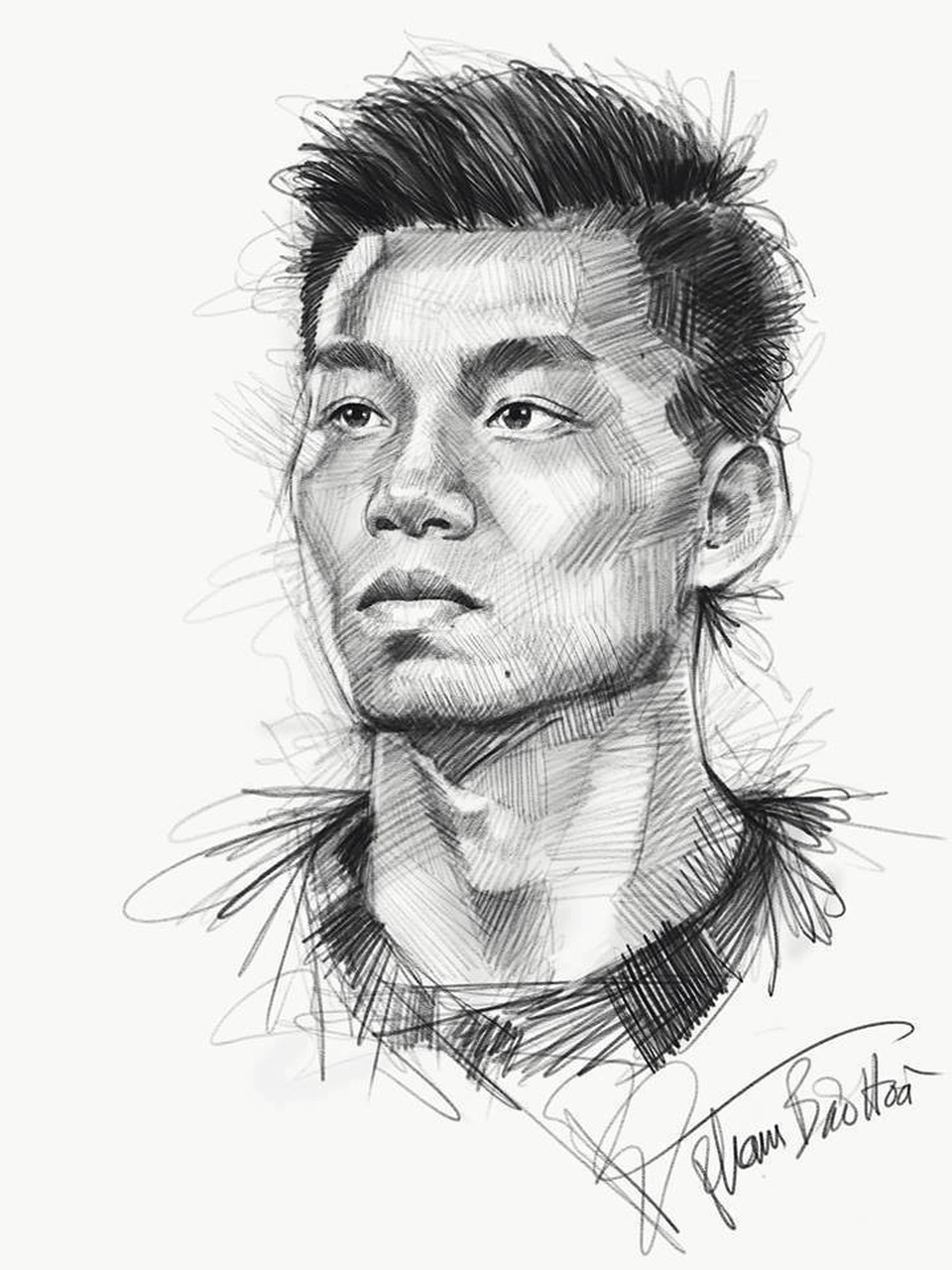 Ngắm bộ ký họa dàn tuyển thủ U23 Việt Nam cực "chất" - 4